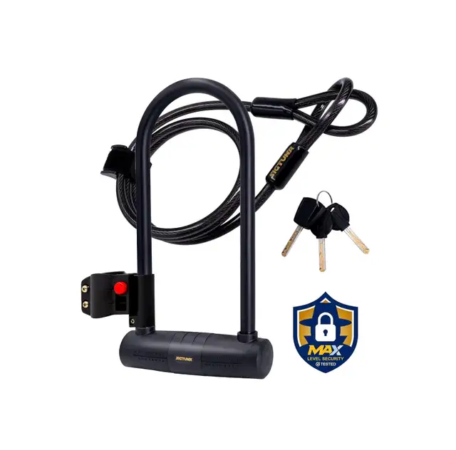 New! Sigtuna Bike Long U Lock Heavy Duty Anti-Theft Bike Lock