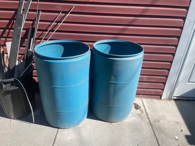 Two free rain barrels available!