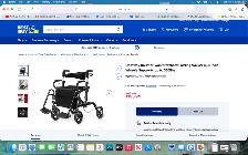 New in Box Rolling Walker Transport Chair Combo