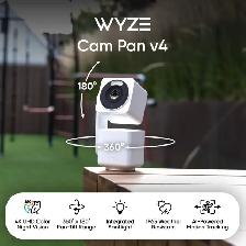 New! Wyze Cam Pan v4 360° Pan/Tilt Smart Home Security Camera - Photo 2