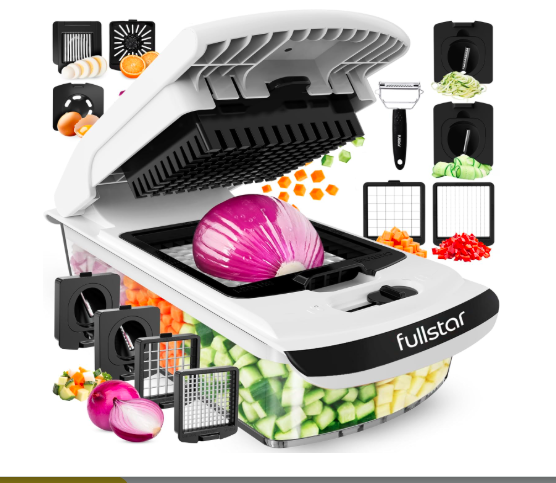 Fullstar 9-in-1 Vegetable Chopper, Slicer, Dicer & Spiralizer –