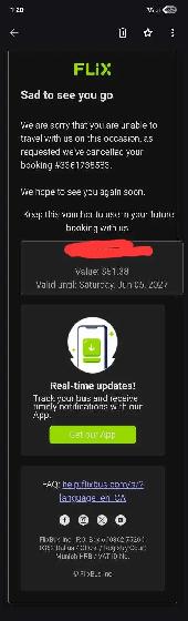 Flix Bus Voucher $61.38 Selling For $50 Valid Until June 5 2027