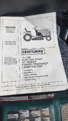 Craftsman Riding Lawn mower for sale. - Photo 5