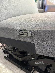Grey fabric power reclining sectional - Photo 6