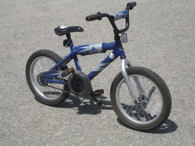BOY'S LITTLE LEAF FAN ALMOST NEW 16' TORONTO MAPLE LEAF BIKE!