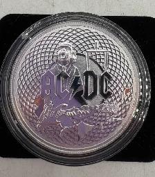 1oz .999 Fine Silver AC/DC 50th Anniversary Frosted Coin - Photo 2