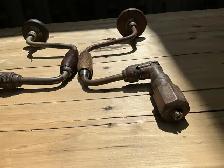 2 Vintage Hand Drill Bit Braces ! - Photo 5