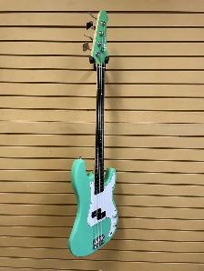 Electric Bass Guitar Green LBQ - Photo 2