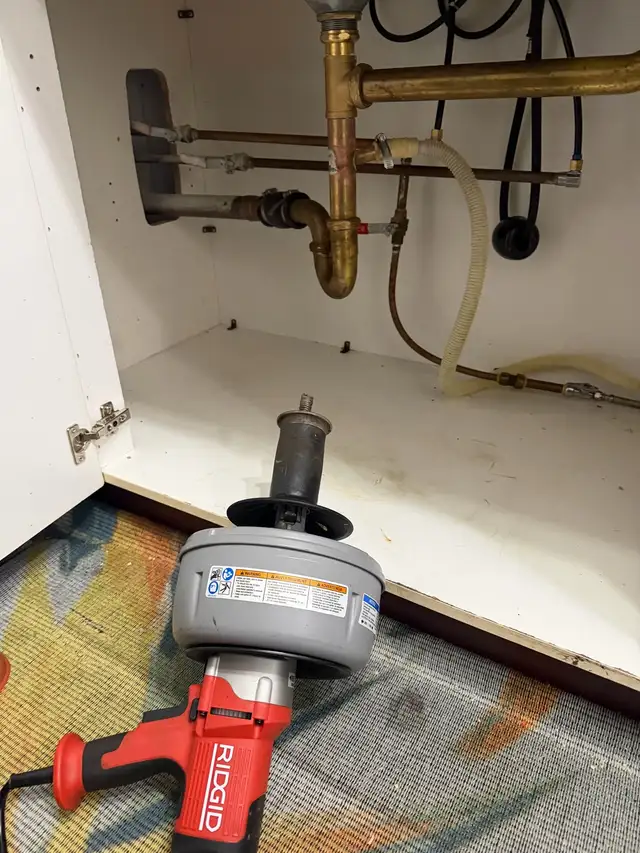 Kitchen Sink Drain Snaking