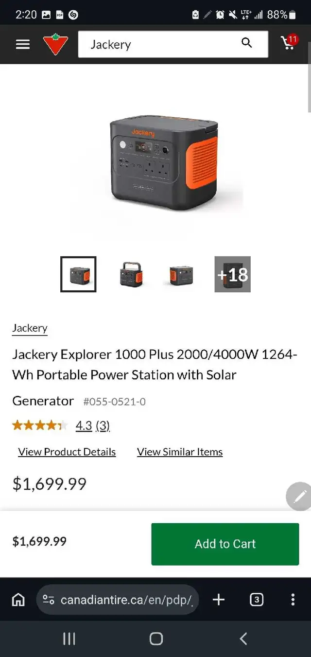 Jackery Explorer 1000 Plus Portable Power Station