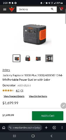 Jackery Explorer 1000 Plus Portable Power Station