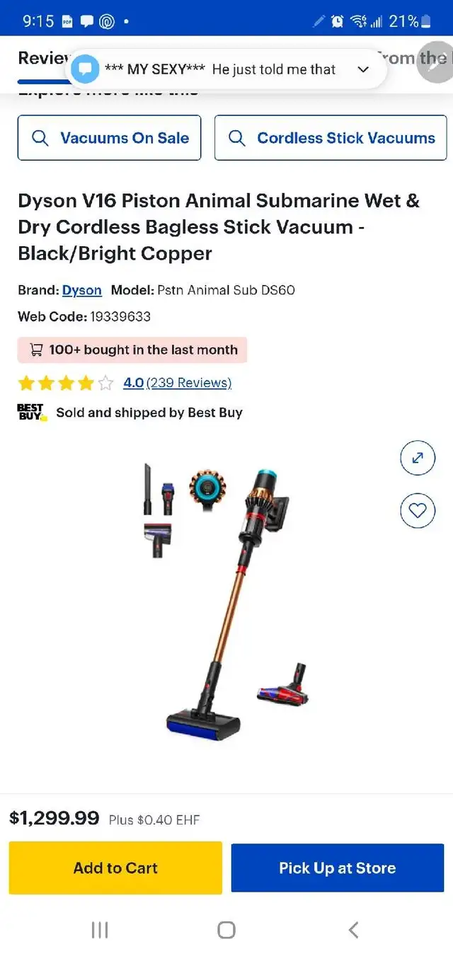 Dyson V15 Detect Submarine