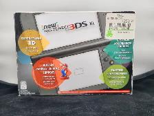 New Nintendo 3DS XL - Black - In  Box w/ Protective Cove (#7584)