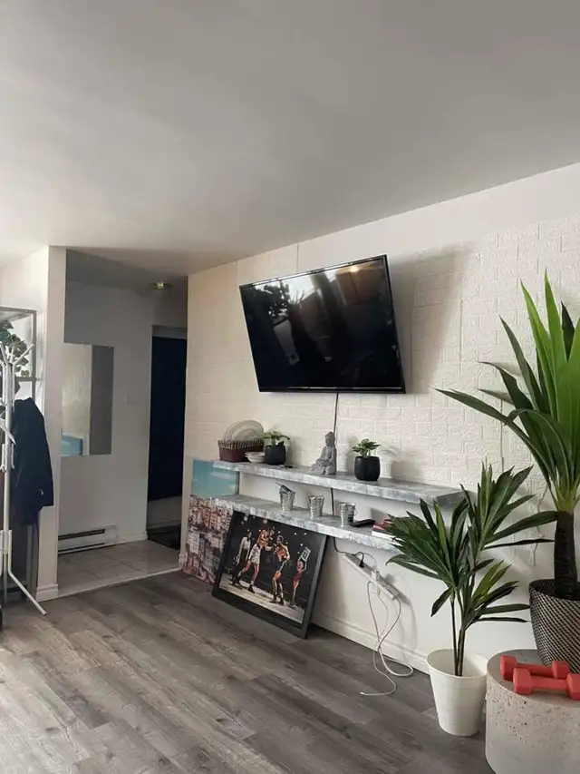Appartement 3 et demi très propre à louer pour $1100 par mois.