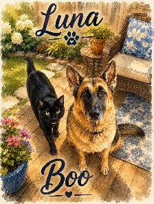 Custom Pet Portraits & Memorial Artwork — Digital Files Starting - Photo 5