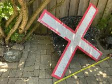 Large Railway Crossing Sign ! - Photo 4