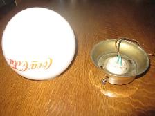 OLD COCA COLA CEILING LIGHT FIXTURE - Photo 4
