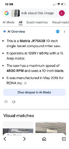 Miter saw Matrix JF7553B 10inch - Photo 2