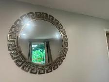 Round Decorative Mirror – Chrome Frame