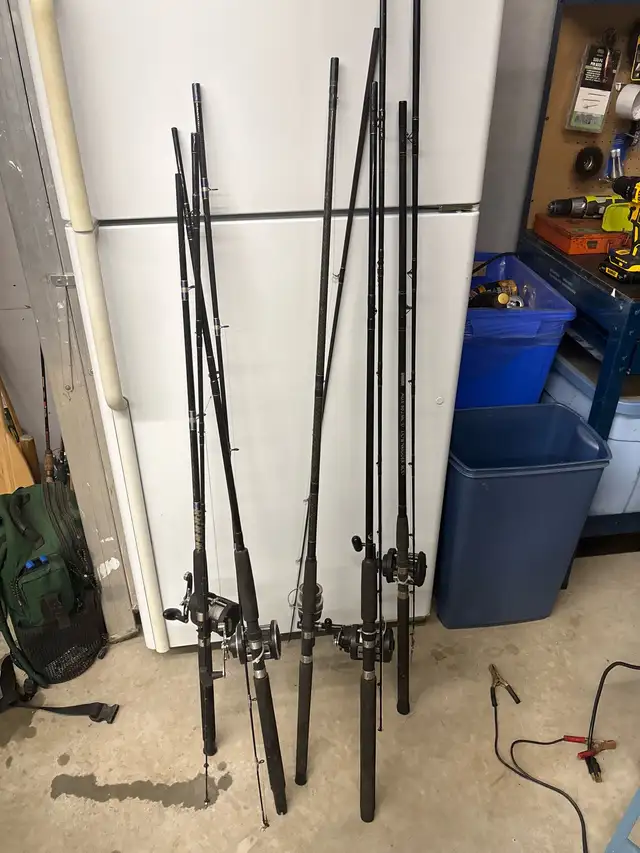 Downrigger rods and reels