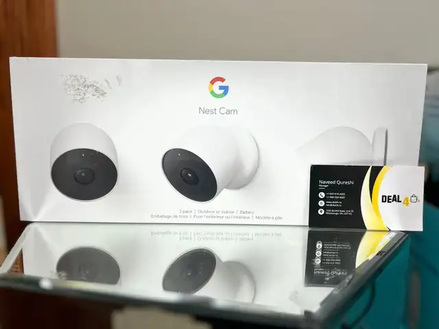 Google Nest Cam Wireless Indoor/Outdoor 3-Pack GA02077-CA