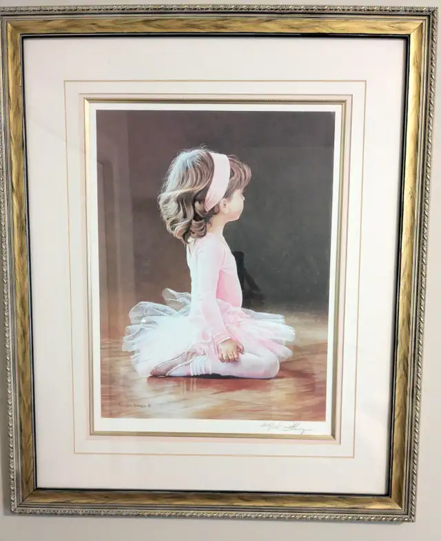 Ballerina painting in Frame