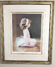 Ballerina painting in Frame