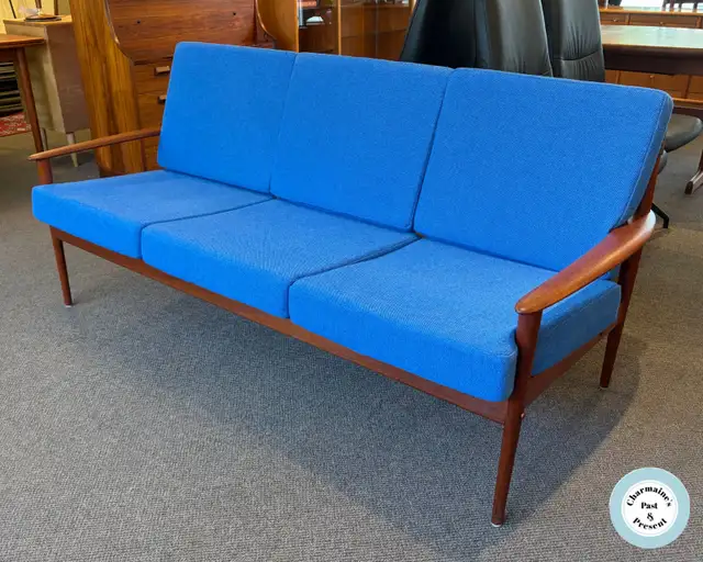 Spectacular Danish Teak Sofa by Grete Jalk at Charmaine's