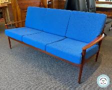 Spectacular Danish Teak Sofa by Grete Jalk at Charmaine's
