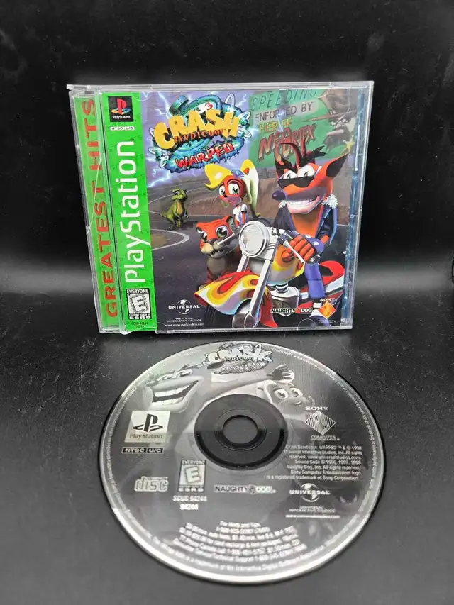 PS1 CRASH BANDICOOT WARPED W/MANUAL