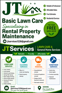 JT Lawn Care and Cleaning Servicing Guelph and Area