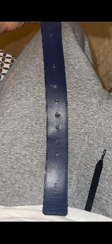 Louis Vuitton belt (Navy Blue/Blue Bandana style) Reversible - Photo 4