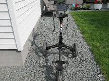 Cube CART 3 Wheel Push Pull Golf CART - Two Step Open/Close