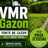 Tonte de gazon à Ville Mont Royal