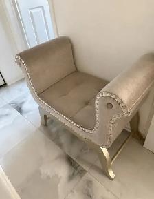 2 CONSOLE 1 TABLE DE CUISINE 3 MIROIR 1 FUR MINK   CHAISES GRIS - Photo 5