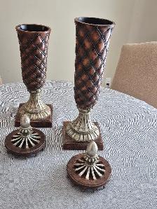 Beautiful, Unique, Decorative Urns/Vase with Matching Lids - Photo 6