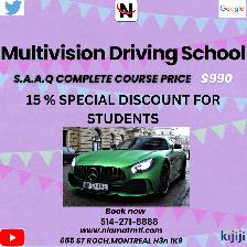 private car driving lesson with SAAQ Approved Instructors - Photo 3
