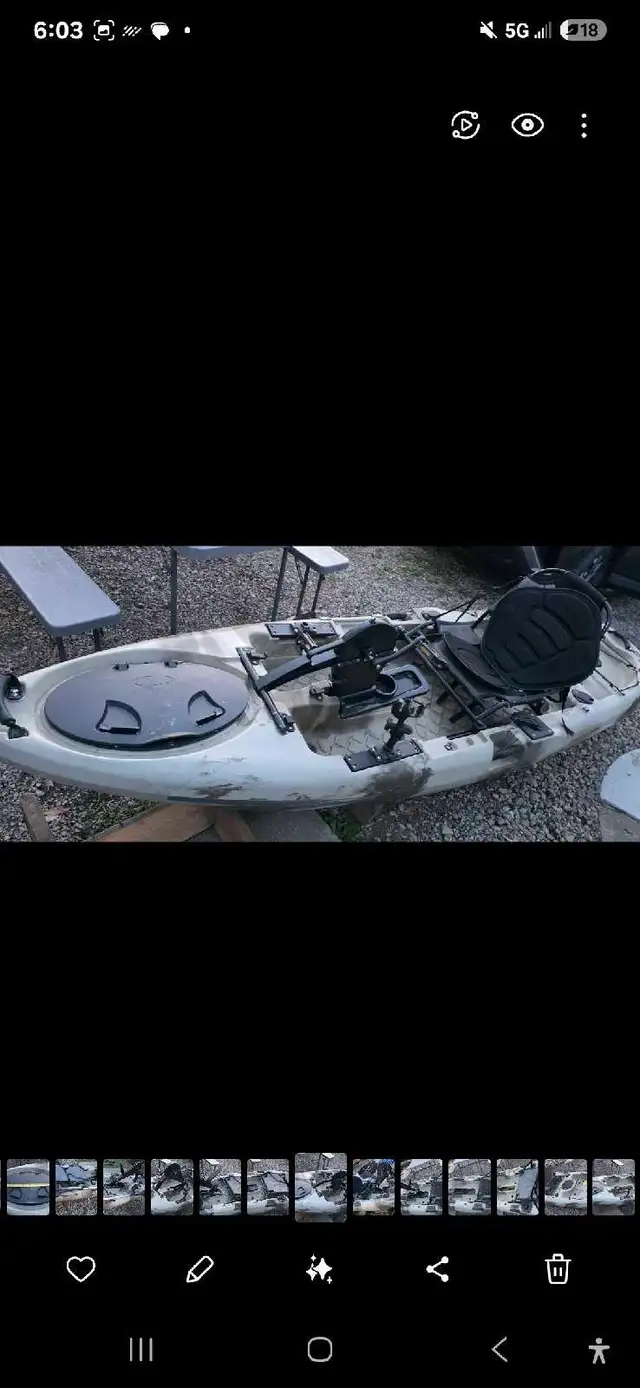 10FT Old Town Pedal Fishing Kayak - With Additional Accessories!