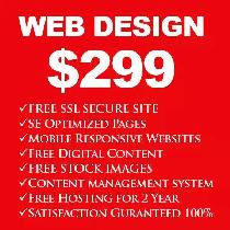 SEO Web Website Design and Development | 2 yr FREE HOSTING $299