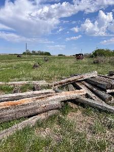 Used railway ties and telephone poles - Photo 5