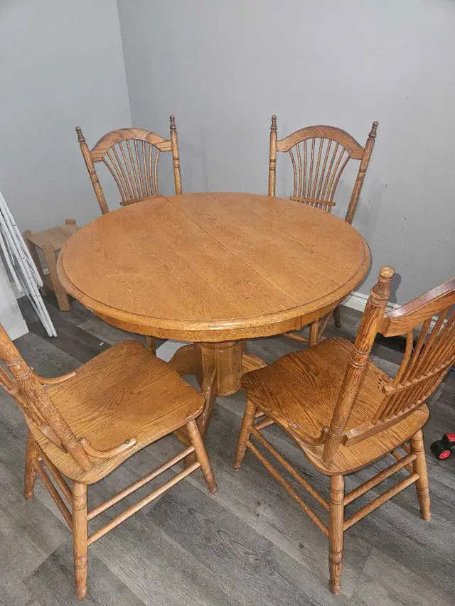 kitchen table and chairs oak