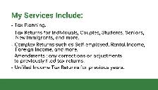 Service de l'impôt / Personal Income Tax Service