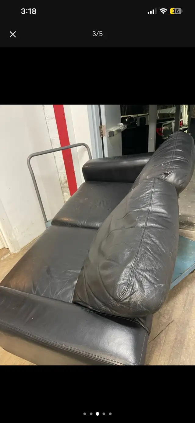 FREE LOVE SEAT (black Leather) & other items