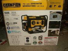 Champion 1200/1500 Portable Gas Generator Brand New In Box