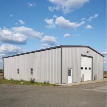 33' x 33' Steel Shed