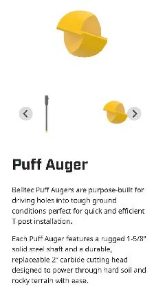 Puff Auger for T bar installs - Photo 4