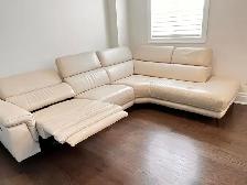 Modern 100% Genuine Leather Power Recliner sofa set - Photo 2
