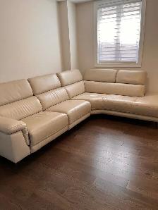 Modern 100% Genuine Leather Power Recliner sofa set - Photo 5