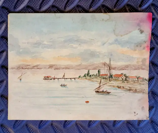 ⭐ 1885 Watercolour. Dated and Signed.