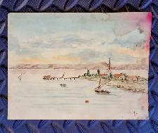 ⭐ 1885 Watercolour. Dated and Signed.
